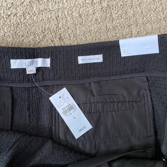 NWT- LOFT Riviera Short - Black - Picture 2 of 3